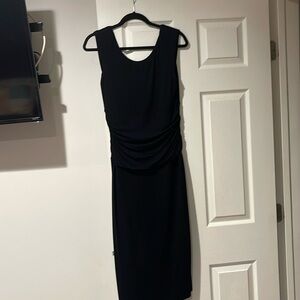 Bailey  44 Dress black midi size large  94 rayon- 6 spandex good condition